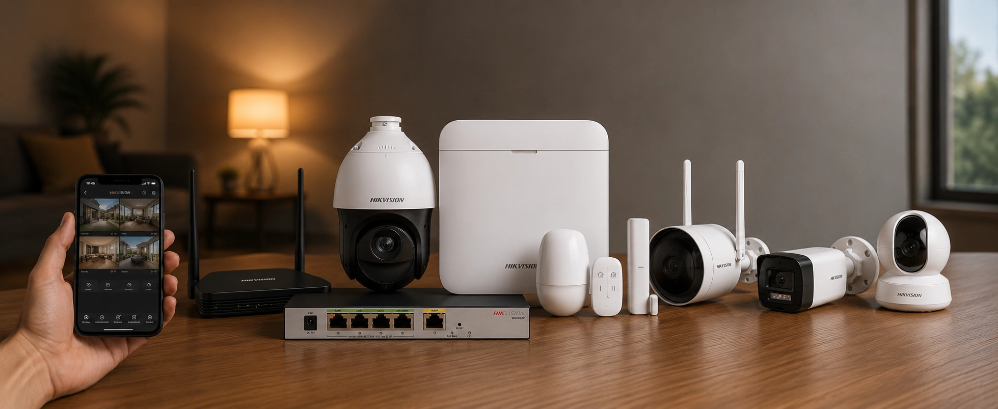 Sistema de seguridad Hikvision con cámaras IP, alarma AX PRO, monitoreo desde celular y videovigilancia inteligente para hogares y empresas en Villa María, Córdoba.