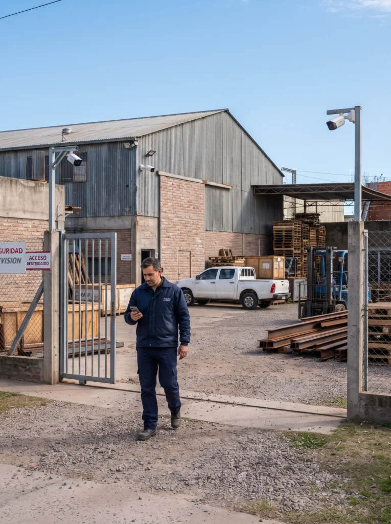 Cámaras Hikvision para vigilancia de una instalación industrial en Villa Nueva