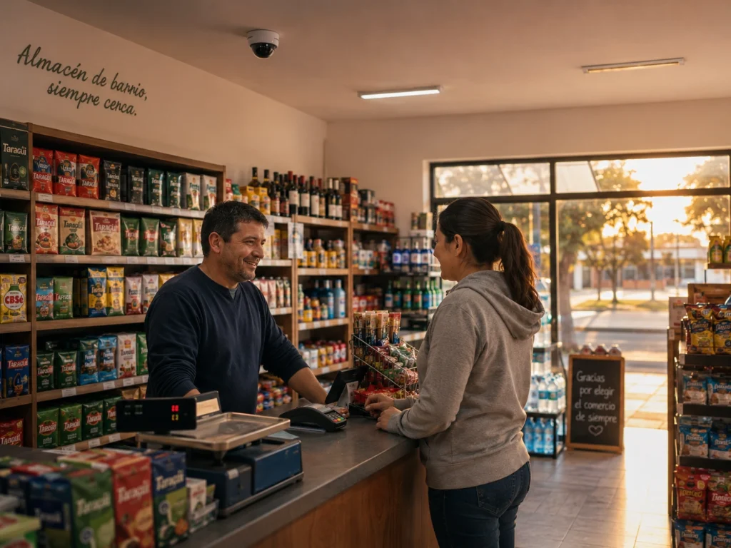 Cámara de seguridad instalada en un comercio de Hernando